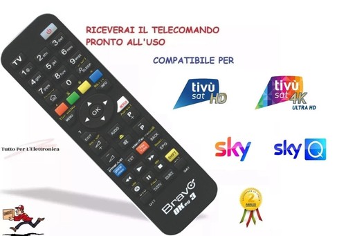 Telecomando compatibile tv - telecomando,