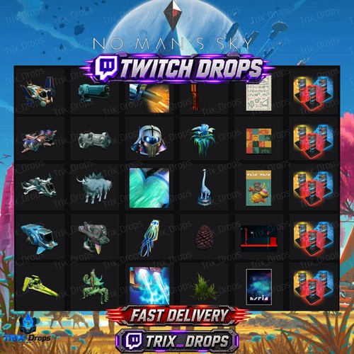 Man sky twitch drops - no,